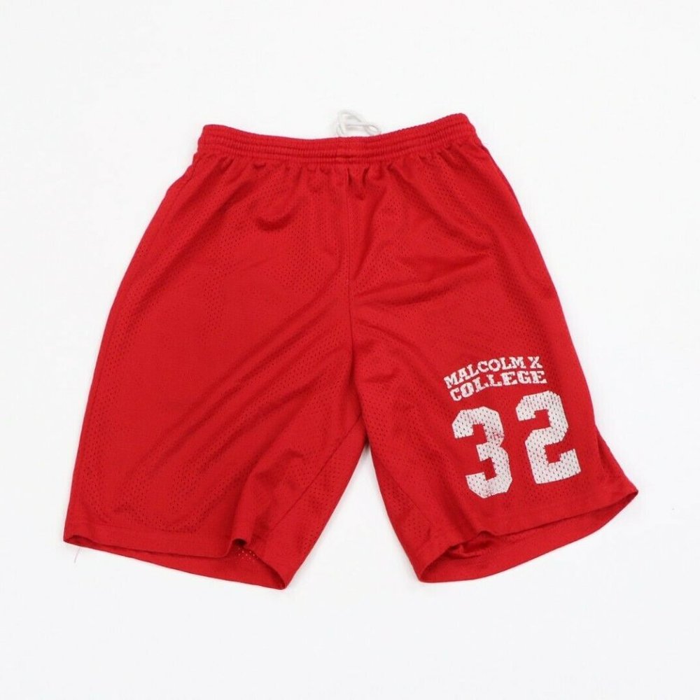 Vtg 90s Streetwear Malcolm X College Mesh Shorts